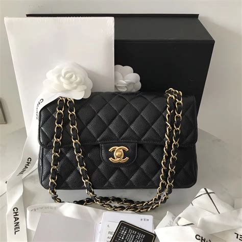 authentic chanel black purse